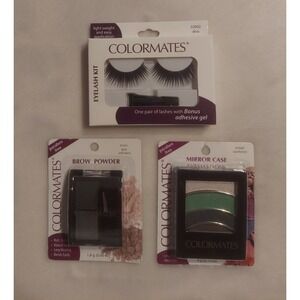 ColorMates Rainforest Eyeshadow Brow Powder Diva Eyelash Kit Set of All 3 NIB